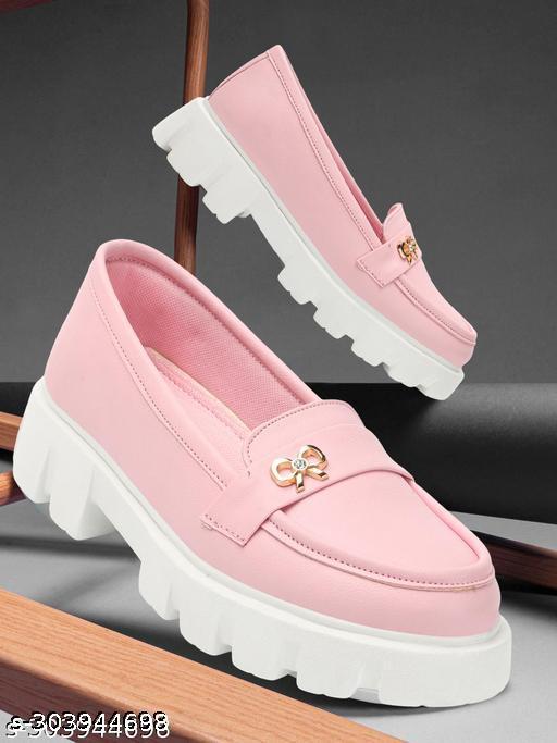 EVOLTAR women metal buckle synthetic matte moccasin loafer | Elegant Ballerina Loafers for Women | Lightweight & Durable Moccasins with Premium Material | Great for Walking, Office & Casual Wear | Smart Casual Shoes for Women & Girls