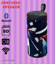 QUXXA TG-113 Best Bluetooth Wireless Speaker for DJ Party, Outdoor, Bedroom with Great Sound, Super Bass, Portable, Rechargeable Supports TF/USB/Pen Drive/AUX (Multi-Color) (Multicolor)