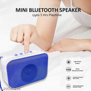 High Performing Wireless Bluetooth Speaker upto 5 Hours Playtime, USB, SD Card Support with RGB Lighting Colors and Super Bass, 5 W Bluetooth Speaker (Multi-Colour)