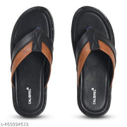 Calibrel Men Black Stylish slipper  slipper for men sandals for men leather sandal for men
