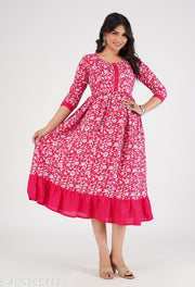 Printed Gaither Anarkali Kurti