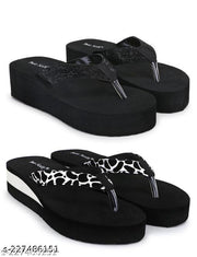Two Soft Comfortable & Stylish Women's Daily Use Slipper/Flipflop for Women & Girls Combo of 2