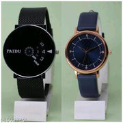 Luxury Rishtey Couple Black Analog Watch - For Couple