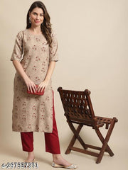 Polyster/Crepe fabric-Premium Kurti For Women