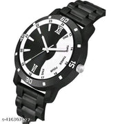 HRV AV 126 Black Pu And Leather Bracelet Men Watch