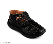Delta velcro Black Color Casual Sandals For Boys & Girls.