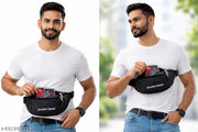 Men's Black Waist Bag || Men's Casual Waist Bag || Stylo Men's Waist Bags || Kamar Bags || Unisex Waist Bags