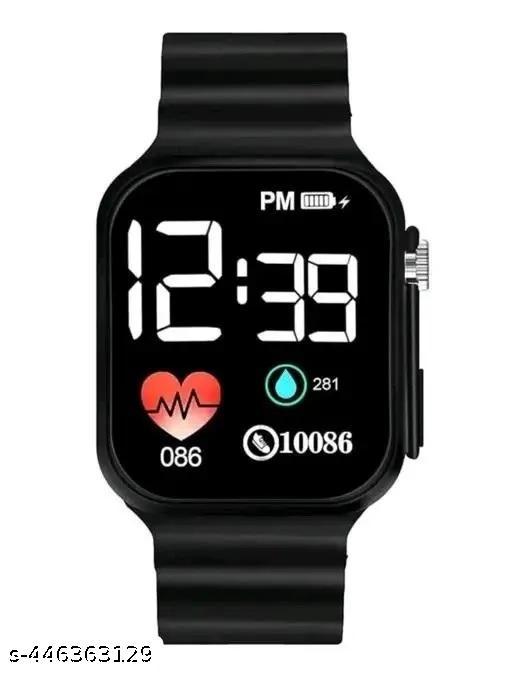 Dashing digital watch with sillicon belt