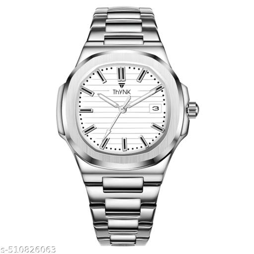 THYNK Luxe Series Date Functioning Stainless Steel Strap Quartz Analog Watch for Men ( Casual, Formal, Party-wear/Sports Watch)