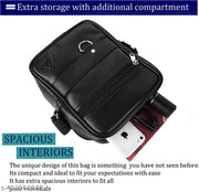 ZOVIRA Premium Crossbody Sling Bag for Men – Stylish, Durable, and Practical for Travel, Work, and Everyday Use – Adjustable Strap, Multiple Pockets, Lightweight Design Pack of 1 (BLACK)