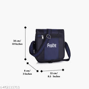 FKT-Black Blue (1K Danier) Side Bag Multipurpose Hand Bag Sling Bag Slim Bag for Office, Cash, Business Collection, Travelling | Stylish Hanging Side Messenger Bag