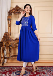 Anarkali Gown embroidry