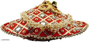 Designer Red Potli Bags for Ladies for Wedding Parties Mirror Embellished Embroidered Bag for Women
