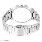 6186SM02_Katori Square Black Dial Day & Date Stainless Steel Analog Watch For Men
