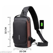 small Size Waterproof Polyester Crossbody Sling Bag, Anti Theft Chest Backpack for Men & Women, College Bag, Shoulder Travel Bagpack for Outdoor Work, Hiking