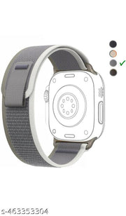 Trail Loop Bands/Straps Compatible with Watch 49mm 45mm 44mm 42mm, Adjustable Velcro Premium Strap for iWatch Ultra & Ultra 2 Series SE 8 7 6 5 4 3 2 1. (Only 3 Pcs Trail Loop Strap, Watch NOT Included) (White,Green Blue)