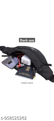 Waist Pack for Travel, Hiking & Sports – Unisex Zip Pouch Belt Bag for Phone, Money & Documents
