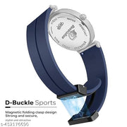 Date Function  Magnet Strap Analog Watch for Men & Boys Silver_26000k
