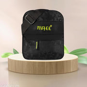 NYFEE Mens Black Sling Bag - B