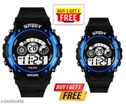 Multi Function Digital Sports Watch for Boys Girls & Kids (Multicolored,Waterproof) Combo Pack of 2