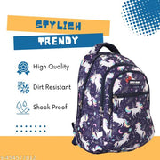 Hyper Adam for Girls College . Coaching Backpack Tuition Bag Waterproof School Bag (Blue, 27 L)