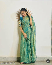 Women's sarees for women | sarees for wedding | party wear sarees sarees for women georgette| ready to wear saree| With Unstitched Blouse Piece