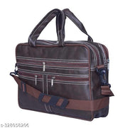 TRENDY LEATHER MENS OFFICIAL LAPTOP BAG BROWN