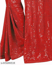 Line Sequin Work Embroidered Bollywood Saree