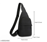 unisex cross body bag black