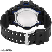 Combo Offer For Mens Digital Dial Black Solid Design Strap Multi Functional with Backlight Sports Watch for Men & Boy- Branded and trandy Black Color Strap Waterproof Digital Sports Watch for Men's Kids Watch for Boys Watch for Men Pack of 1