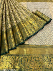 kanjivaram silk sarees new model 2024 collection wedding party wear