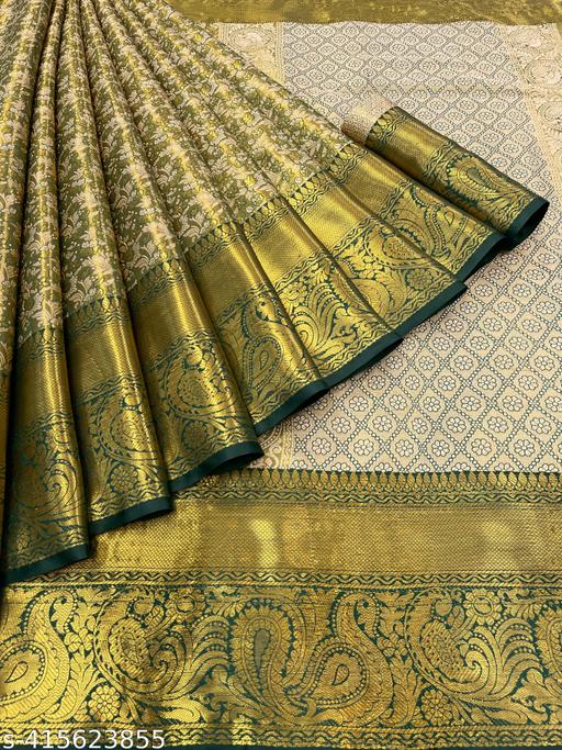kanjivaram silk sarees new model 2024 collection wedding party wear