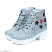 ARKER Trendy Latest Stylish Design Boot for Women Latest Design Ankle Length Boot for Women Extra Soft Comfort Boot for Women Chunky Sole Boot For Women High Heel Boot For Women Casual Boot For Women/Girls/Female/Ladies