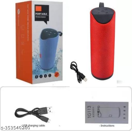 VA WORLD TG-113 RD High Bass 10W Bluetooth Speaker Thunder Sound Portable Thunder Sound (Random Colour) (Pack of 1)