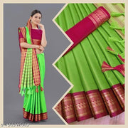 Clirva Kanjivaram Cotton Silk Sarees
