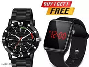 Digital Watch Combo (Pack of 2) BUY 1 GET 1 FREE - Most Selling Latest Trending Men and Women watches Best Quality smart Watch Classy Digital Watch Wrist Watch Sports Watch LED Band for Kids, Boys and Girls