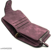 Frackson Purple Special Women's Small Purse Wallet Female Hand wallet Women/ Ladies/ Girls Wallets Card Holder  3 Pocket 1 Long 1 Zipper (Chain) pocket inside in middle and 1 small pocket