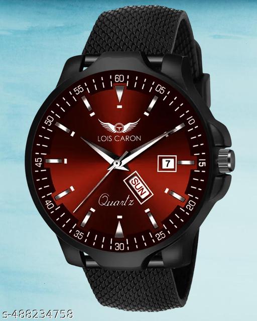 LOIS CARON LCS_8321 Stylish Trending Working Day and Date Stainless steel Watch for Boys Analog Watch - For Men ()