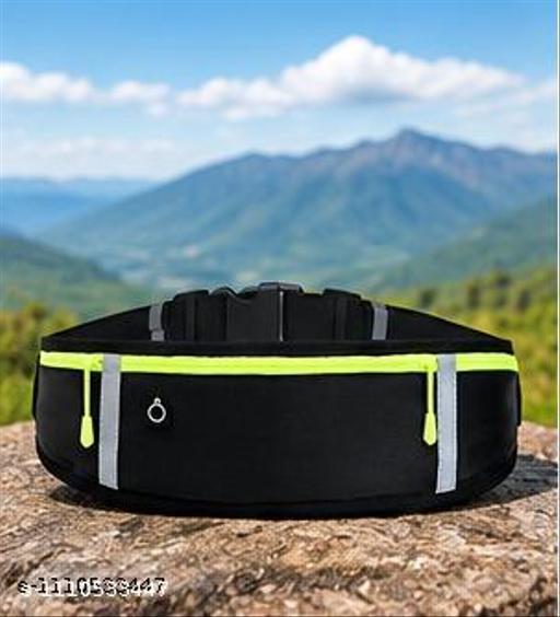 Running Belt Waist Pack Bag, Workout Gear, 3 Pockets Gym Fitness Fanny Pack for Phone, Cell Phone Holder for Running, Jogging Pocket Belt for Women & Men, Running Accessories