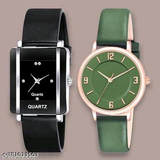 Women Analog Watches square And Round  Dial Watch combo