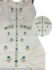 new cotton Embroidery kurti design