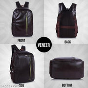 VENEER  Casual Vegan Leather Neon Tech Business Office College Travel Unisex Backpack