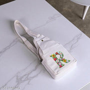 Unisex Hemp Crossbody Bag, 14" H x 7.5" W, Eco-Friendly for Men & Women