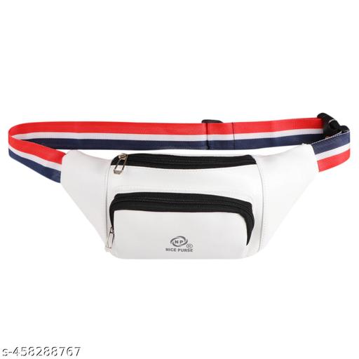 Nice Purse Formal Waist Pouch Cycling Bag Waist Bags for Men Chest Crossbody(W.B-010) Waist Bag  (White)
