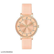 High Quality Flower Designer Round Dial Fancy Leather Belt Women Analog Watches Combo Pack of 2