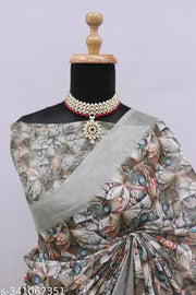 COTTON LILAN SILK SAREE