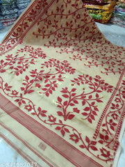 Exclusive  premium quality lata dhakai jamdani saree