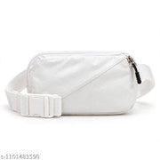 Stylish Unisex Multipurpose Waist Bag for Men & Women | Lightweight Water Resistant Fanny Pack | Adjustable Strap Crossbody Chest Bag for Travel, Shopping, Daily Use