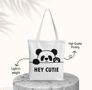 TrendoPrint Women & Girls Extra Spacious Cotton Multicolor Tote Bag-NDB46