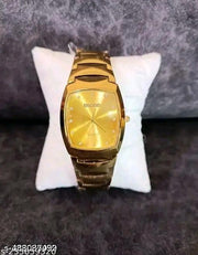 New Golden Stone Studded Sekou Wrist Watch For Men & Women Analog Watches